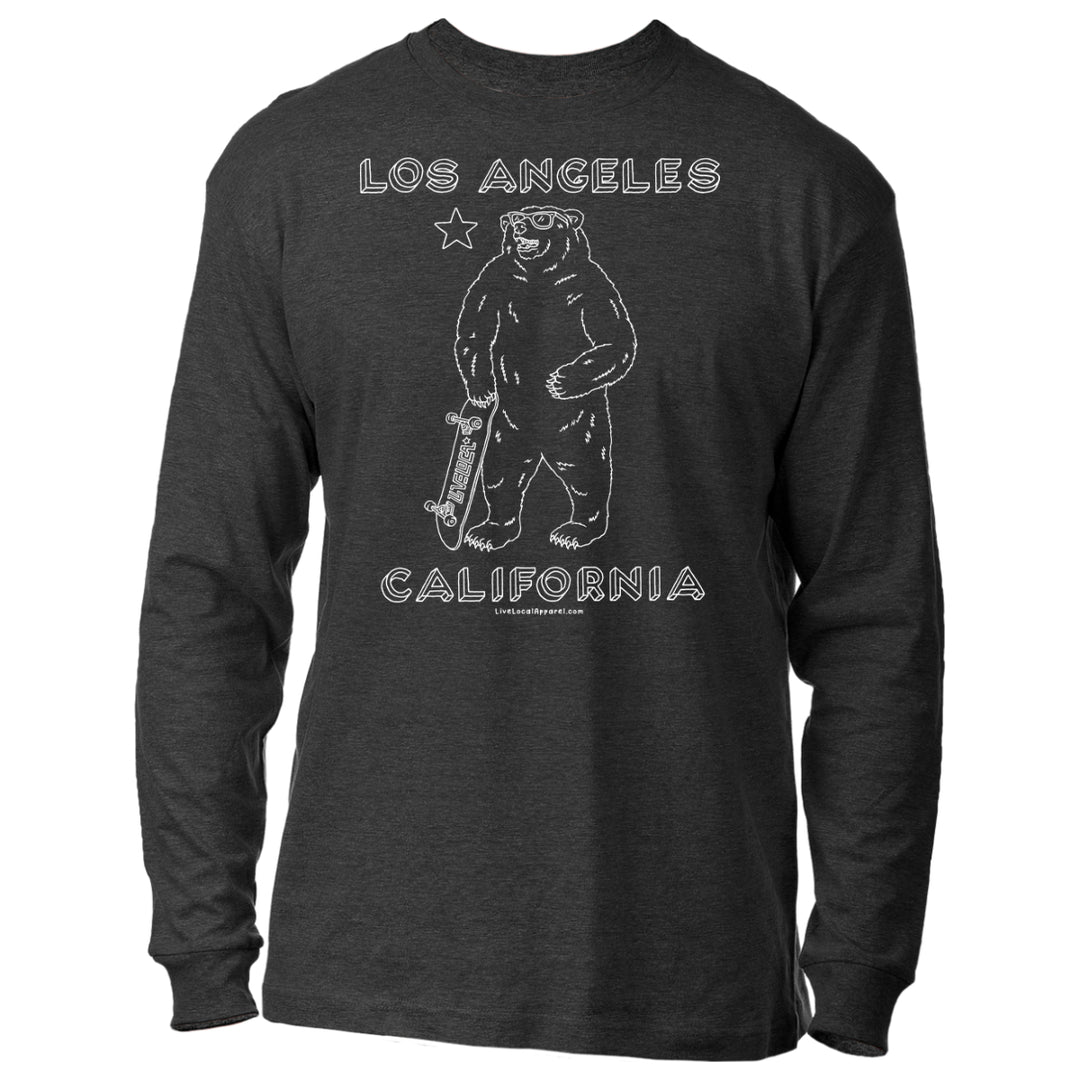 Los Angeles Skate Bear Long Sleeve T-Shirt