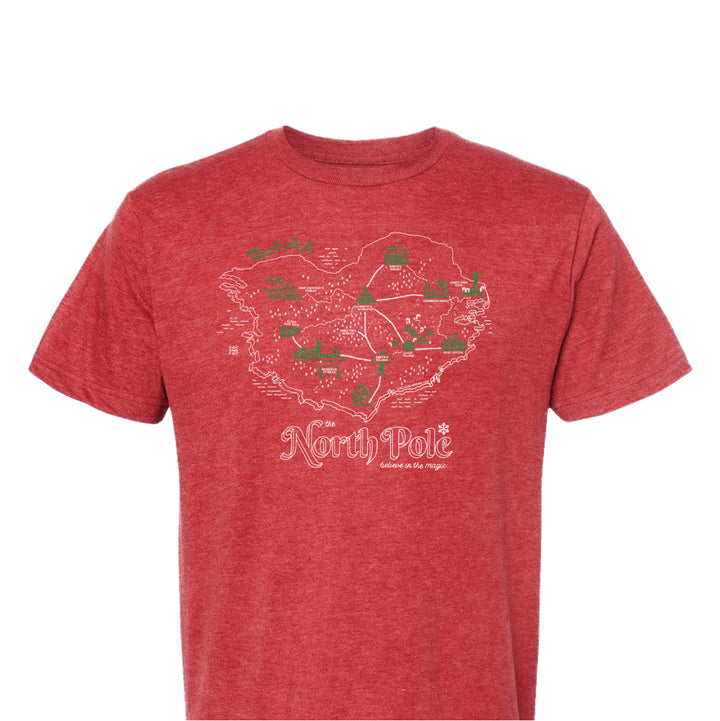 The North Pole Map T-Shirt