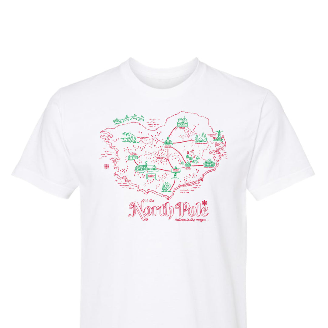 The North Pole Map T-Shirt