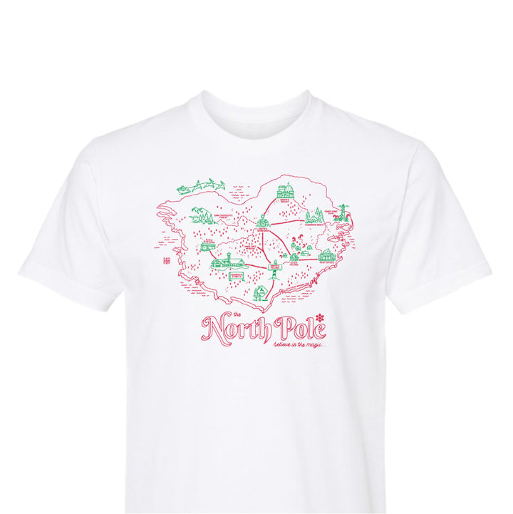 The North Pole Map T-Shirt