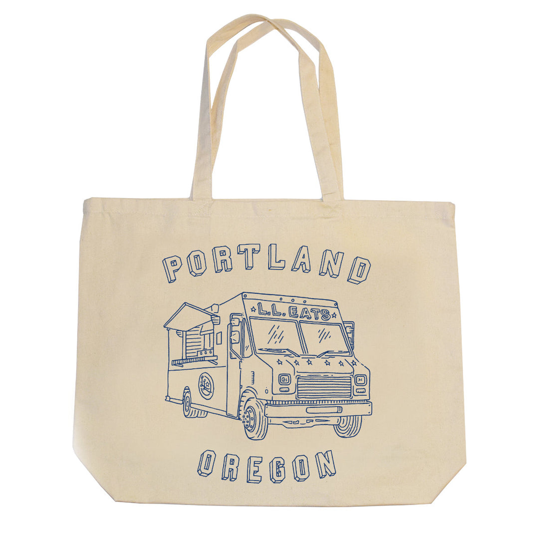 Portland Food Truck Jumbo Tote Bag