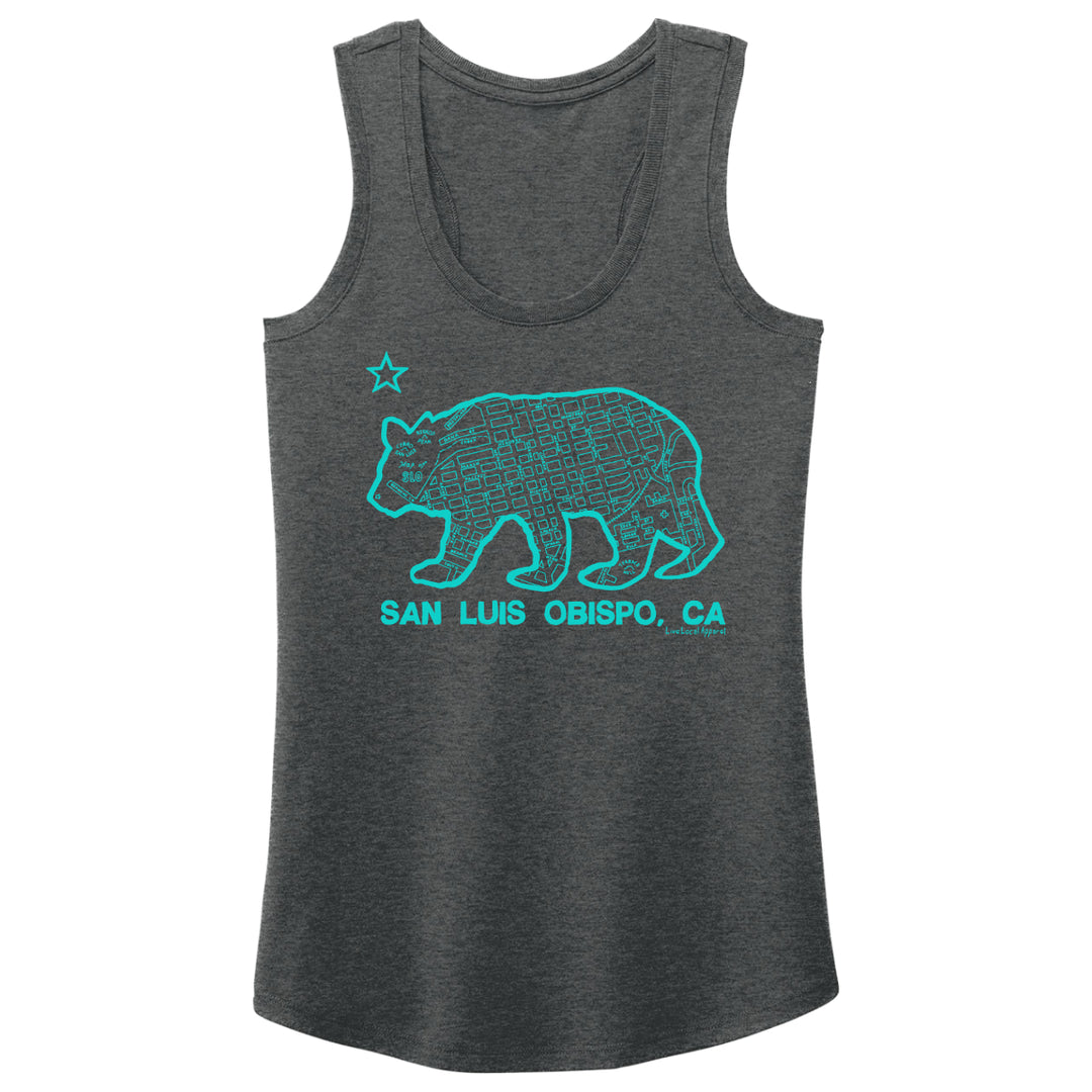 Women's SLO Bear Map Tank Top