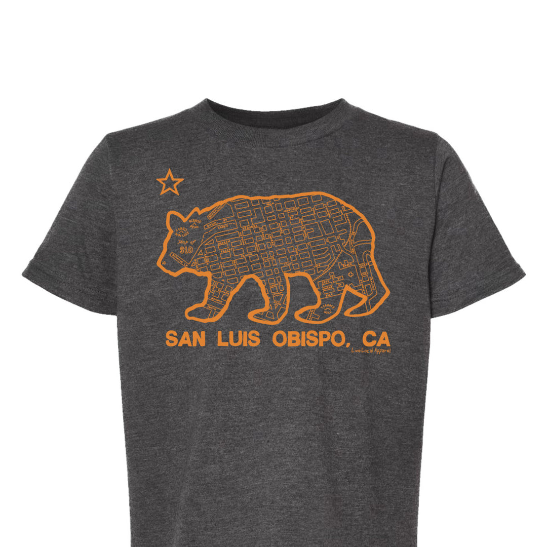 SLO Bear Map Youth T-Shirt