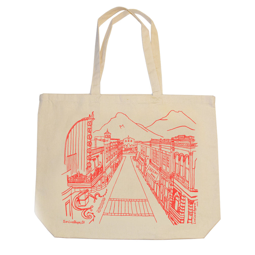 SLO Monterey St Jumbo Tote Bag