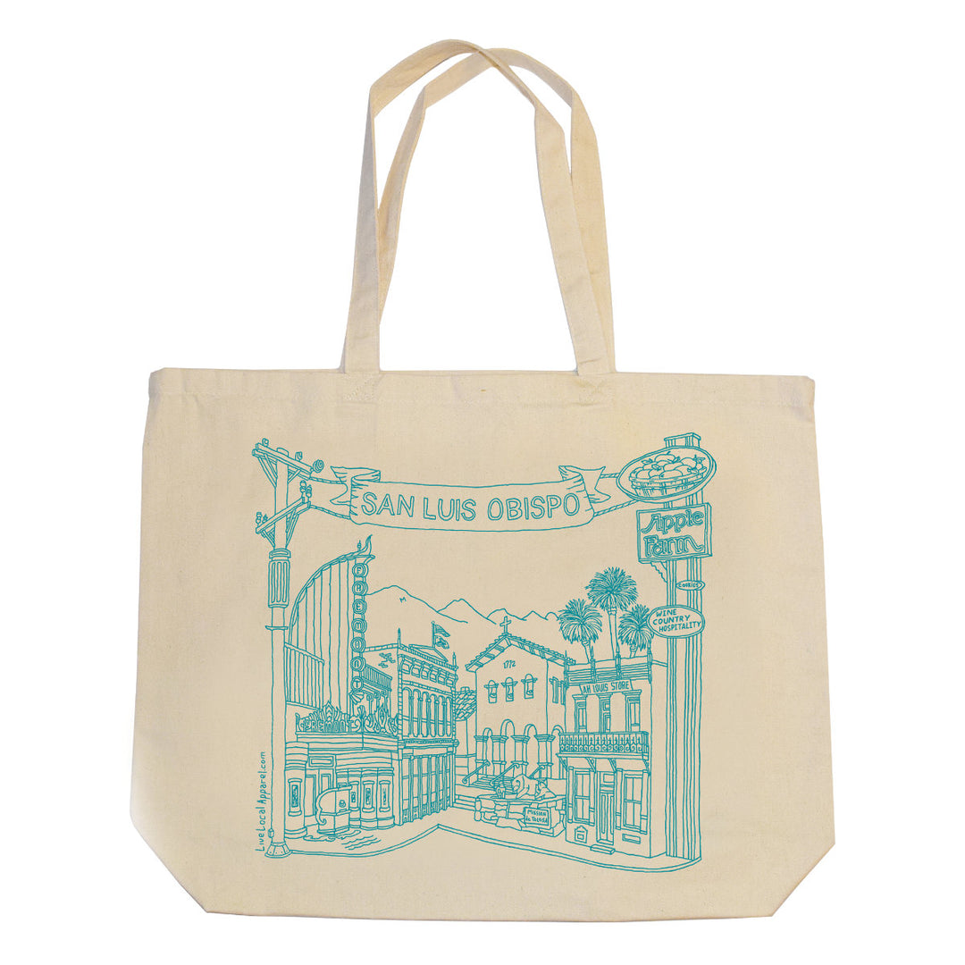 San Luis Obispo 7 Sisters Jumbo Tote Bag