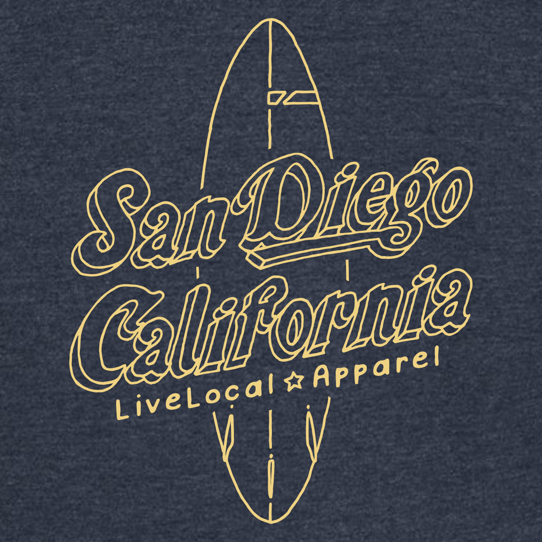 San Diego Beach Zip Hoodie