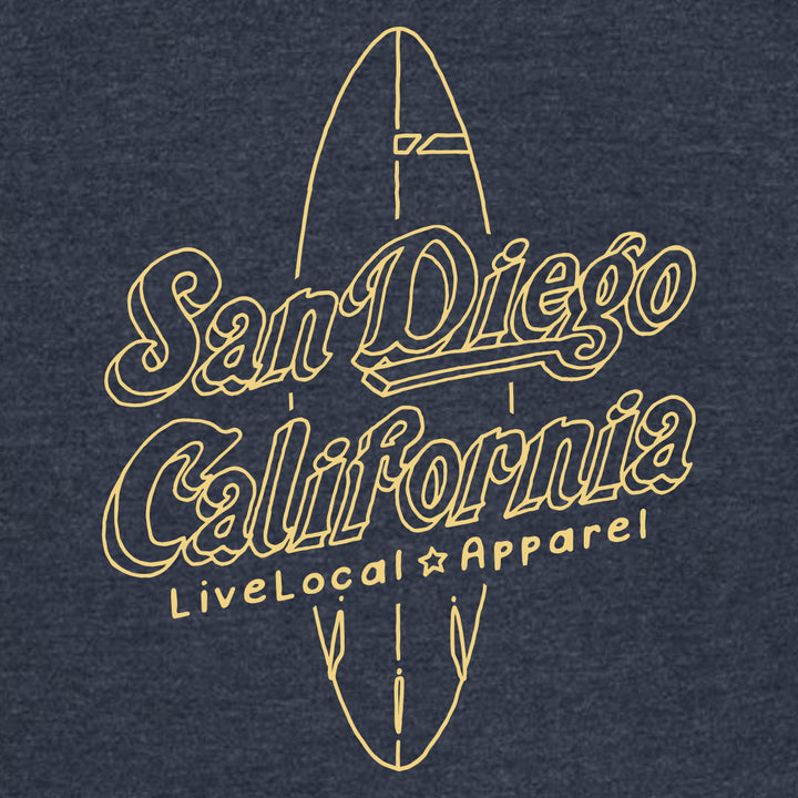 San Diego Beach Zip Hoodie