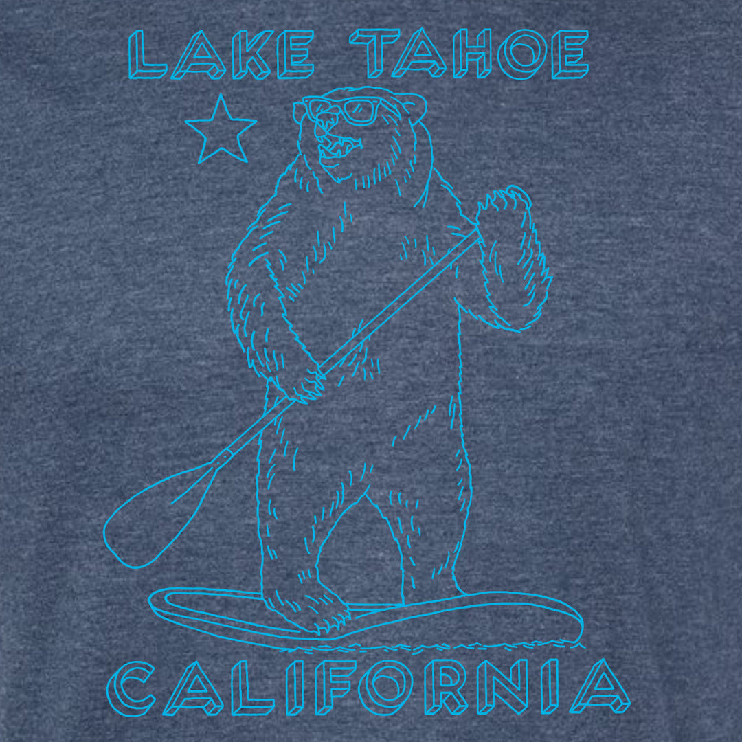 Lake Tahoe Stand Up Paddle Bear T-Shirt