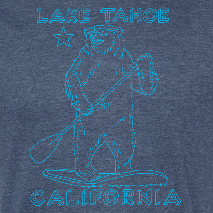 Lake Tahoe Stand Up Paddle Bear T-Shirt