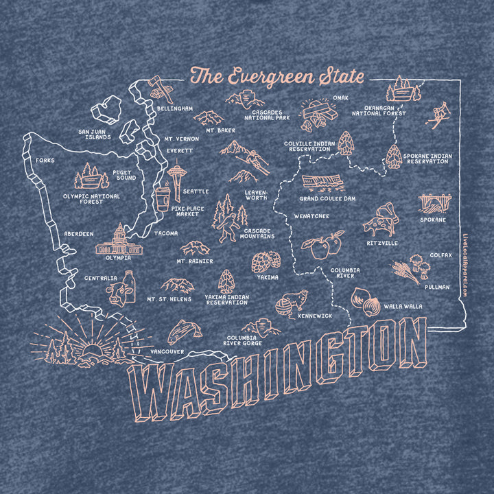 Women's Washington State Hooded T-Shirt