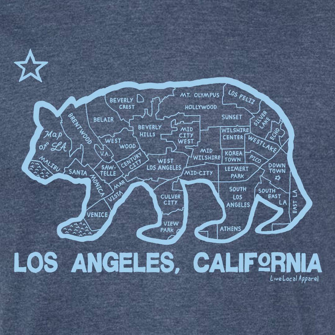 Los Angeles Bear Map T-Shirt