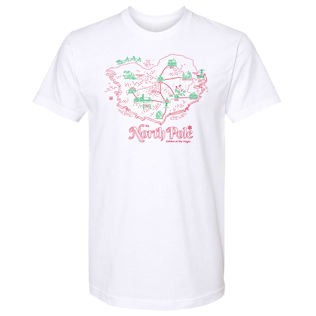 The North Pole Map T-Shirt