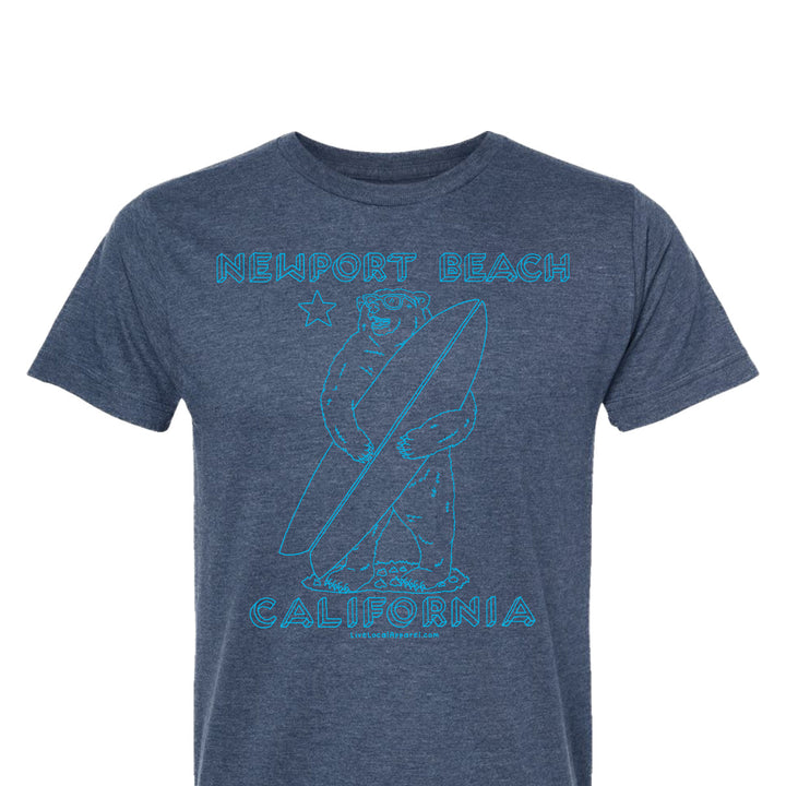 Newport Beach Surf Bear T-Shirt