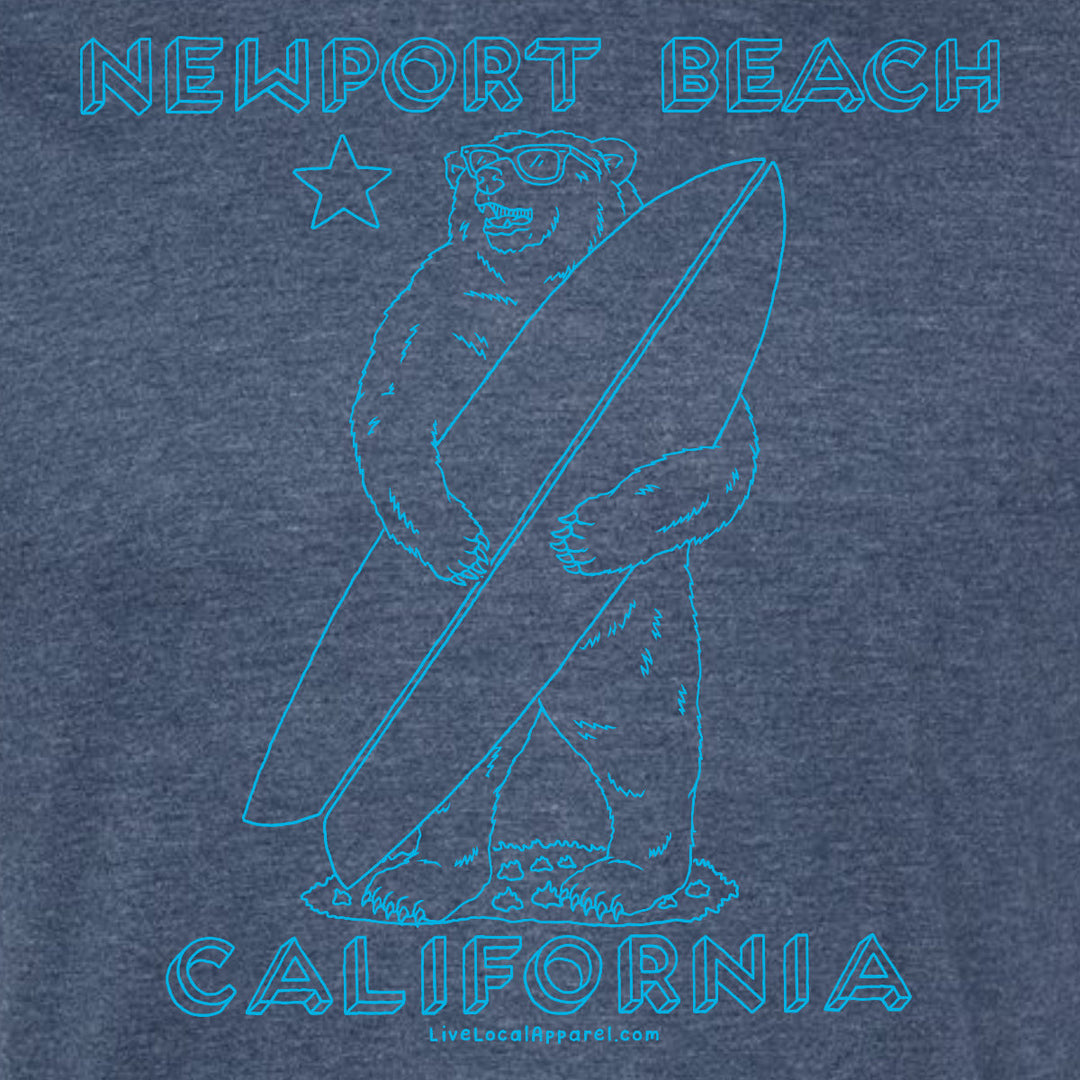 Newport Beach Surf Bear T-Shirt