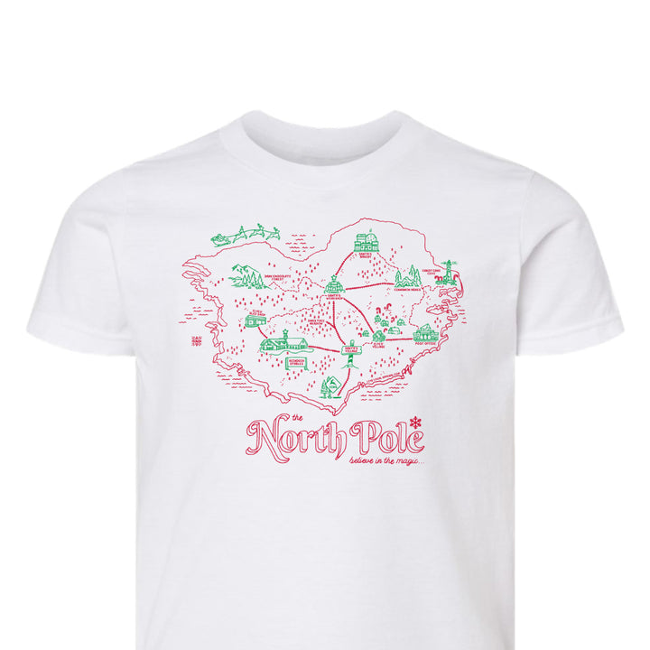 The North Pole Map Toddler T-Shirt