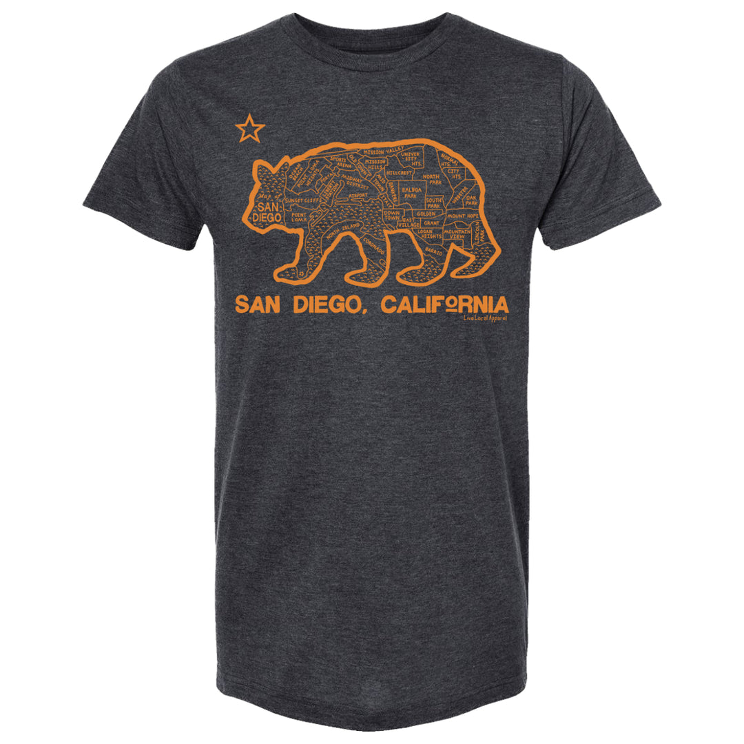 San Diego Bear Map T-Shirt