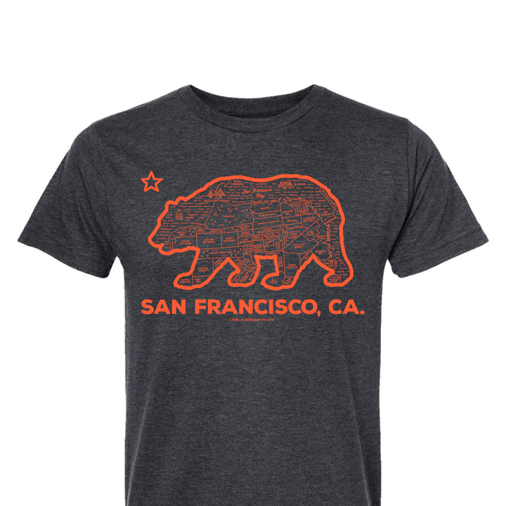 San Francisco Bear Map T-Shirt