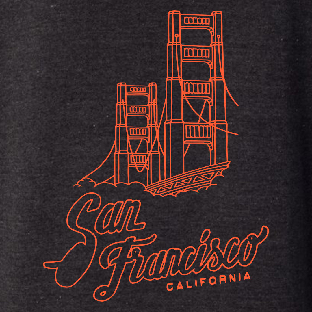 San Francisco Bear Map Zip Hoodie