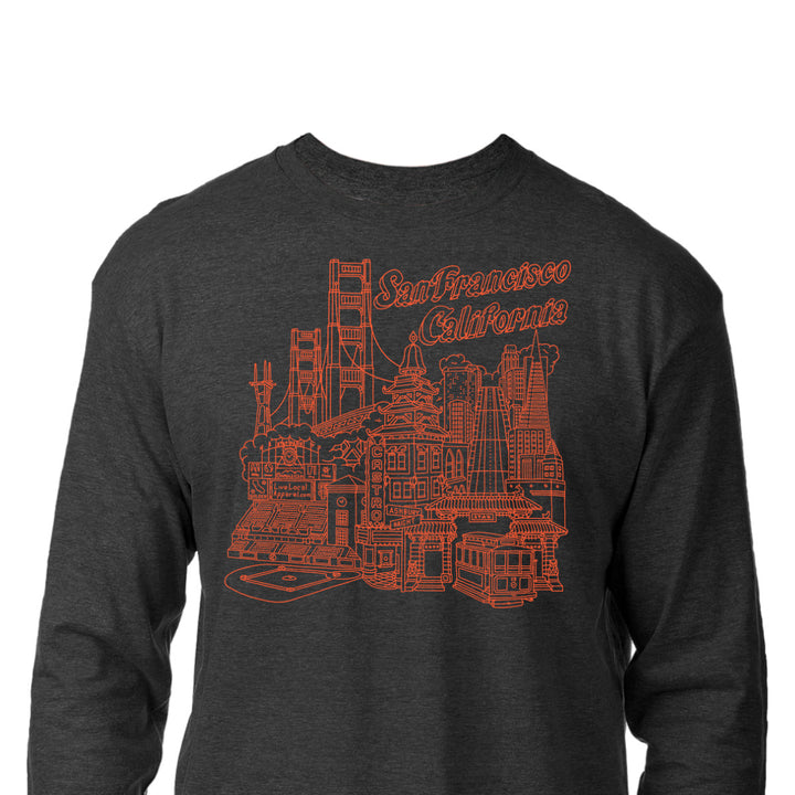 San Francisco Chinatown Long Sleeve T-Shirt