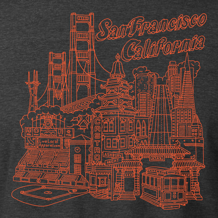 San Francisco Chinatown Long Sleeve T-Shirt