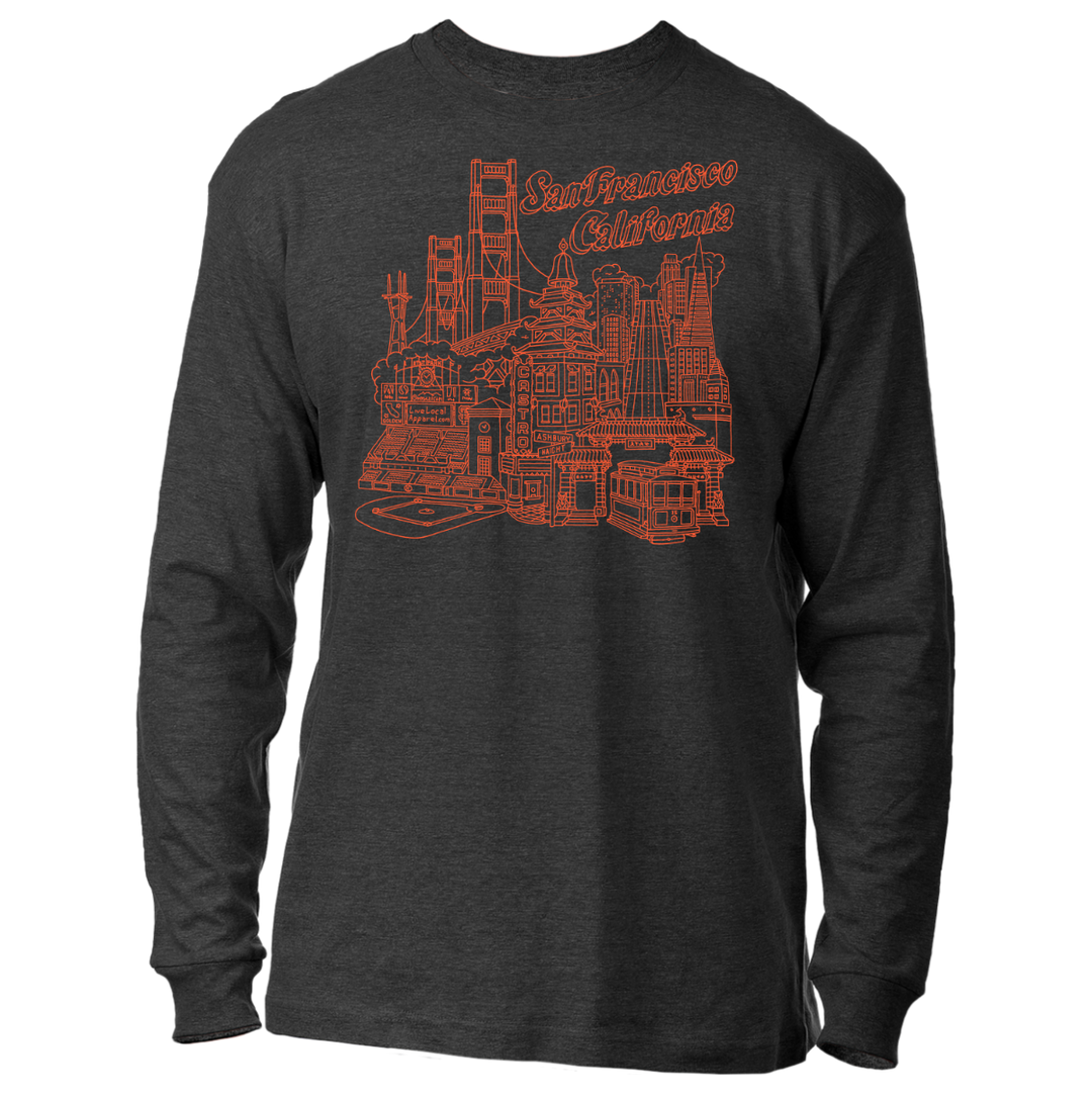 San Francisco Chinatown Long Sleeve T-Shirt