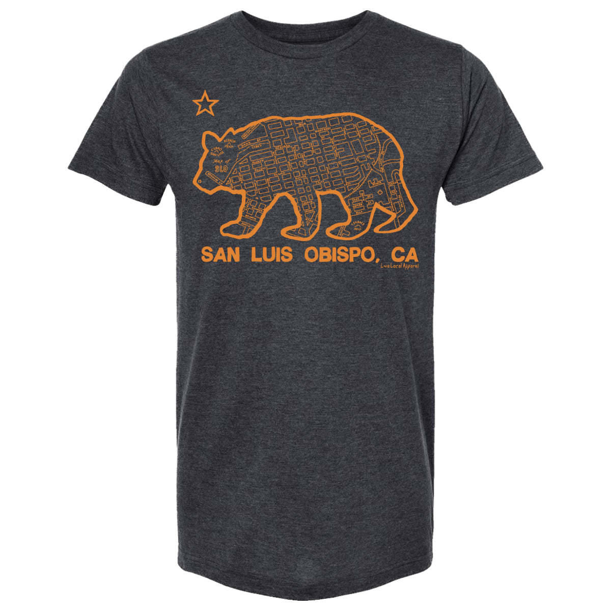 SLO Bear Map T-Shirt – Live Local Apparel