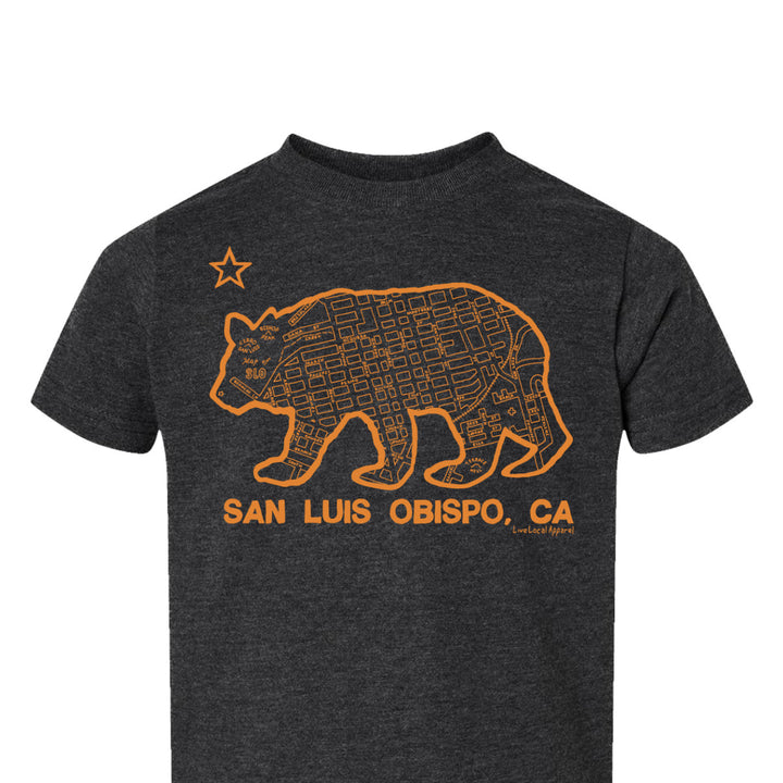 SLO Bear Map Toddler T-Shirt