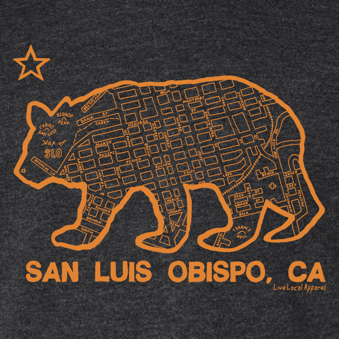 SLO Bear Map Toddler T-Shirt