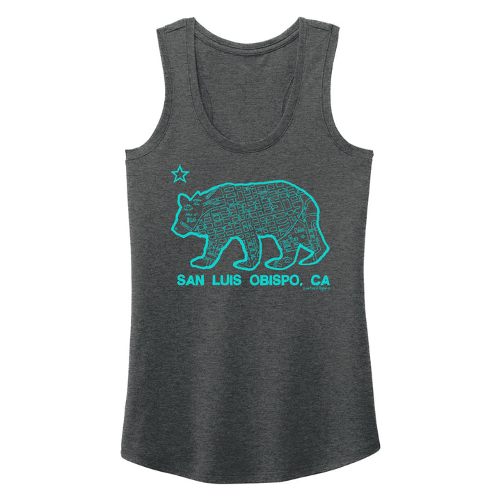 Women's SLO Bear Map Tank Top