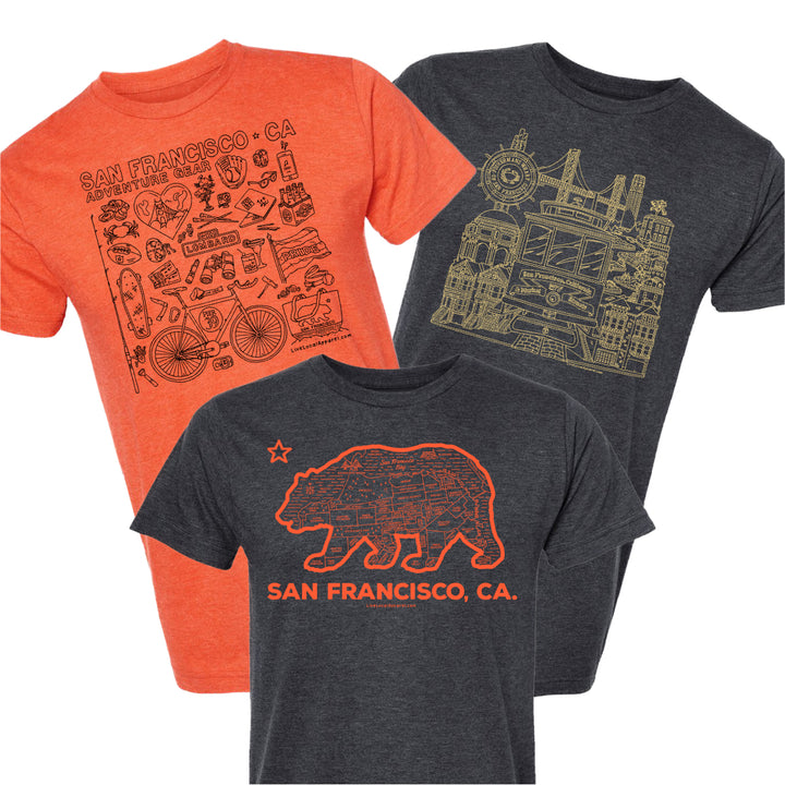 San Francisco Trifecta Collection: 3 shirts, one low price!