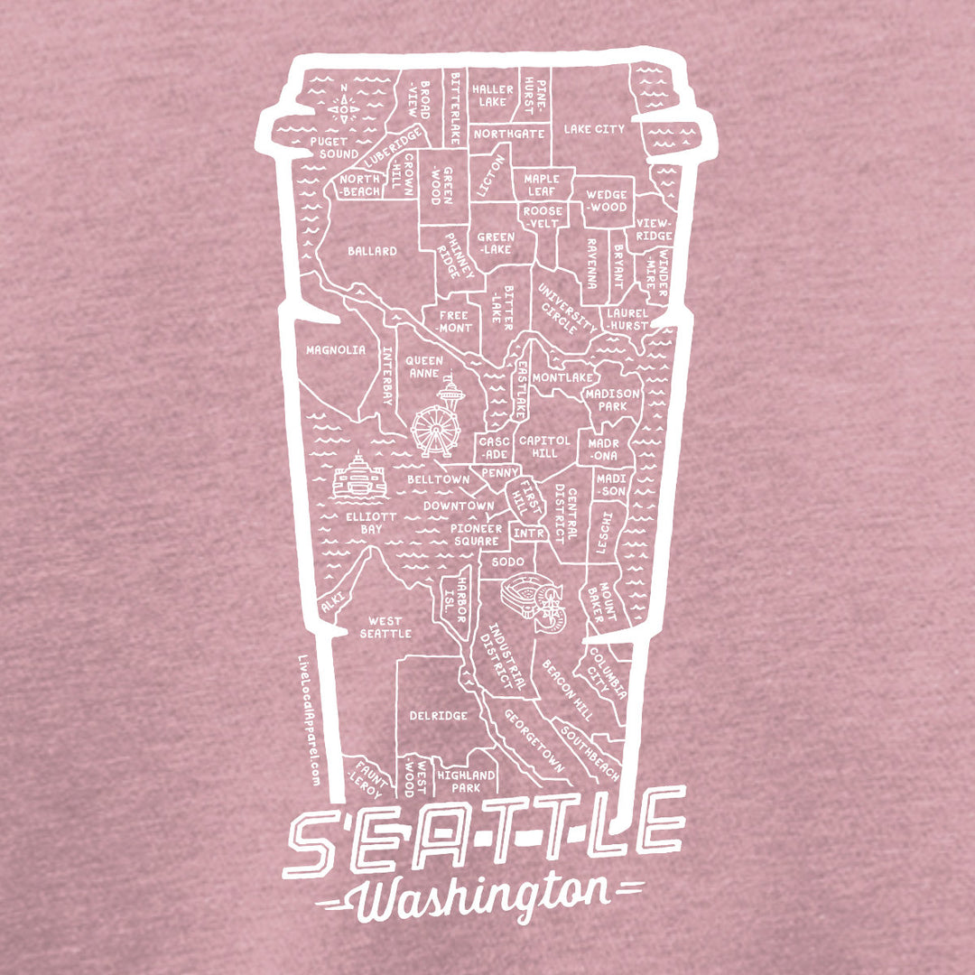 Women's Seattle Coffee Map Tank Top