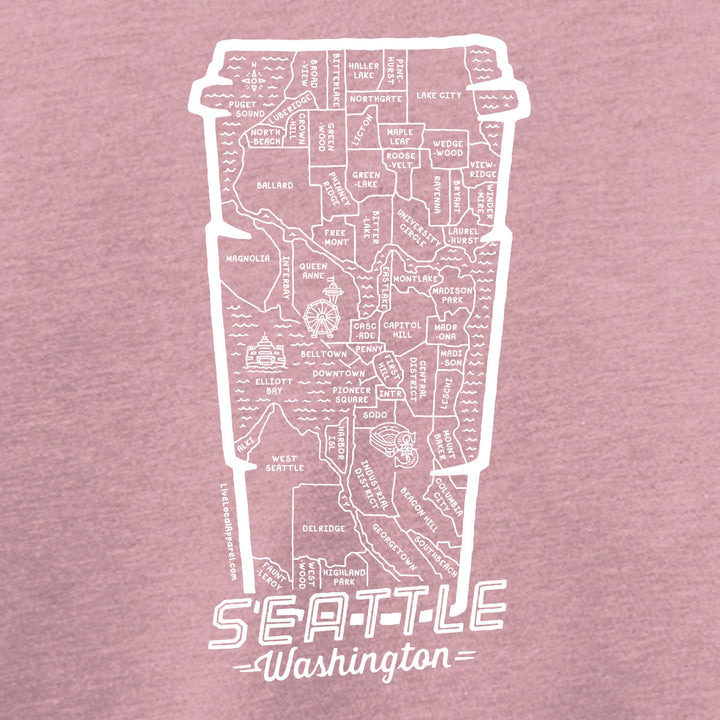 Women's Seattle Coffee Map Tank Top